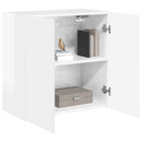 TV vægskab 59,5 x 31 x 60 cm Høj gloss hvid Konstrueret træ