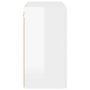 TV vægskab 59,5 x 31 x 60 cm Høj gloss hvid Konstrueret træ