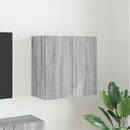 TV vægskab Grå Sonoma 59,5 x 31 x 60 cm Konstrueret træ