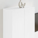 TV vægskab Vægmonteret Hvid 59,5 x 31 x 80 cm Konstrueret træ