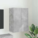 TV vægskab Beton Grå 59,5 x 31 x 80 cm Konstrueret træ