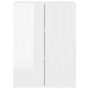 TV vægskab Høj gloss hvid 59,5 x 31 x 80 cm Konstrueret træ