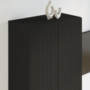 TV vægskab 59,5 x 31 x 100 cm Sort Konstrueret træ