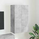 TV vægskab Beton Grå 59,5 x 31 x 100 cm Konstrueret træ