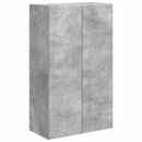 TV vægskab Beton Grå 59,5 x 31 x 100 cm Konstrueret træ