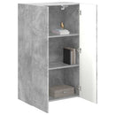 TV vægskab Beton Grå 59,5 x 31 x 100 cm Konstrueret træ