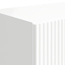 TV vægskab 59,5 x 31 x 100 cm Høj gloss hvid Konstrueret træ