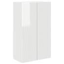 TV vægskab 59,5 x 31 x 100 cm Høj gloss hvid Konstrueret træ