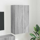 TV vægskab Grå Sonoma 59,5 x 31 x 100 cm Konstrueret træ