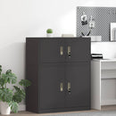 Opbevaringsskab Sort 90 x 40 x 40 cm Stål