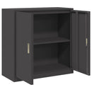 Opbevaringsskab Sort 90 x 40 x 90 cm Stål