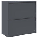 Opbevaringsskab Antracit 90 x 40 x 90 cm Stål