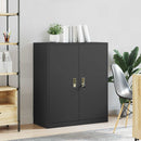 Opbevaringsskab Sort 90 x 40 x 105 cm Stål