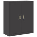 Opbevaringsskab Sort 90 x 40 x 105 cm Stål