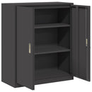 Opbevaringsskab Sort 90 x 40 x 105 cm Stål