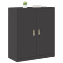 Opbevaringsskab Sort 90 x 40 x 105 cm Stål