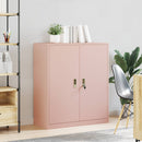 Opbevaringsskab Lyserød 90 x 40 x 105 cm Stål