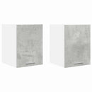 Hængeskab med dør 2 pcs Beton grå og hvid 30 x 31 x 40 cm
