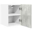 Hængeskab med dør 2 pcs Beton grå og hvid 30 x 31 x 40 cm