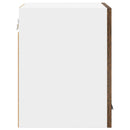 Hængeskab med opbevaring 2 pcs Røget Eg og Hvid 30 x 31 x 40 cm