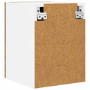 Hængeskab med dør 2 pcs Gammelt træ og Hvid 30 x 31 x 40 cm