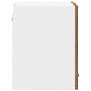 Hængeskab med dør 2 pcs Gammelt træ og Hvid 30 x 31 x 40 cm