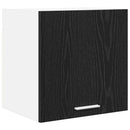 Hængeskab 2 pcs Sort Eg og Hvid 40 x 31 x 40 cm Konstrueret træ