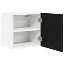 Hængeskab 2 pcs Sort Eg og Hvid 40 x 31 x 40 cm Konstrueret træ