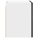 Hængeskab 2 pcs Sort Eg og Hvid 40 x 31 x 40 cm Konstrueret træ