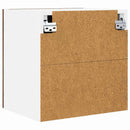 Hængeskab med opbevaring 2 pcs Røget Eg og Hvid 40 x 31 x 40 cm