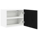 Hængeskab Sort Eg og Hvid 50 x 31 x 40 cm Konstrueret træ
