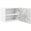 Hængeskab med dør 2 pcs Beton grå og hvid 50 x 31 x 40 cm