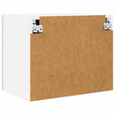 Hængeskab med dør 2 pcs Beton grå og hvid 50 x 31 x 40 cm