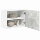 Hængeskab med dør 2 pcs Beton grå og hvid 50 x 31 x 40 cm