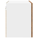 Hængeskab med dør 2 pcs Gammelt træ og Hvid 50 x 31 x 40 cm