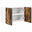 Hængeskab med opbevaring 2 pcs Røget Eg og Hvid 60 x 31 x 40 cm