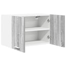 Hængeskab med dør 2 pcs Grå Sonoma og Hvid 60 x 31 x 40 cm