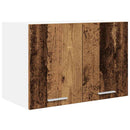 Hængeskab med dør 2 pcs Gammelt træ og Hvid 60 x 31 x 40 cm