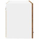 Hængeskab med dør 2 pcs Gammelt træ og Hvid 60 x 31 x 40 cm