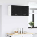 Hængeskab Sort eg 80 x 31 x 40 cm Konstrueret træ