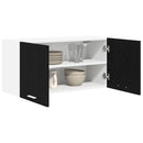 Hængeskab Sort eg 80 x 31 x 40 cm Konstrueret træ