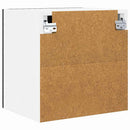Hængeskab med dør 2 pcs Sort eg 40 x 31 x 40 cm Konstrueret træ