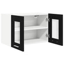 Hængeskab med dør 2 pcs Sort eg 60 x 31 x 40 cm Konstrueret træ