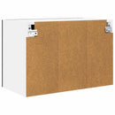 Hængeskab med dør 2 pcs Sort eg 60 x 31 x 40 cm Konstrueret træ