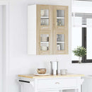 Hængeskab 2 pcs Sonoma eg 60 x 31 x 40 cm Konstrueret træ