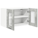 Hængeskab 2 pcs Beton Grå 60 x 31 x 40 cm Konstrueret træ