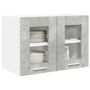 Hængeskab 2 pcs Beton Grå 60 x 31 x 40 cm Konstrueret træ