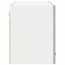 Hængeskab 2 pcs Beton Grå 60 x 31 x 40 cm Konstrueret træ