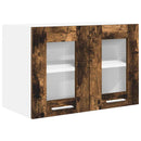 Hængeskab 2 pcs Røget eg 60 x 31 x 40 cm Konstrueret træ