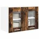 Hængeskab 2 pcs Røget eg 60 x 31 x 40 cm Konstrueret træ